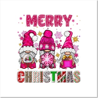 Merry Christmas Gnome Family Funny Xmas Tree Women Men Kids Posters and Art